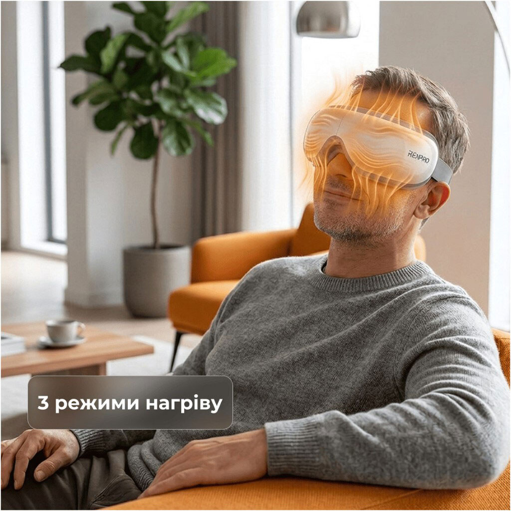 Массажер для глаз RENPHO Eyeris 1 RF-EM001R-WH, Белый - № 7 Массажер для глаз RENPHO Eyeris 1 RF-EM001R-WH, Белый - № 7