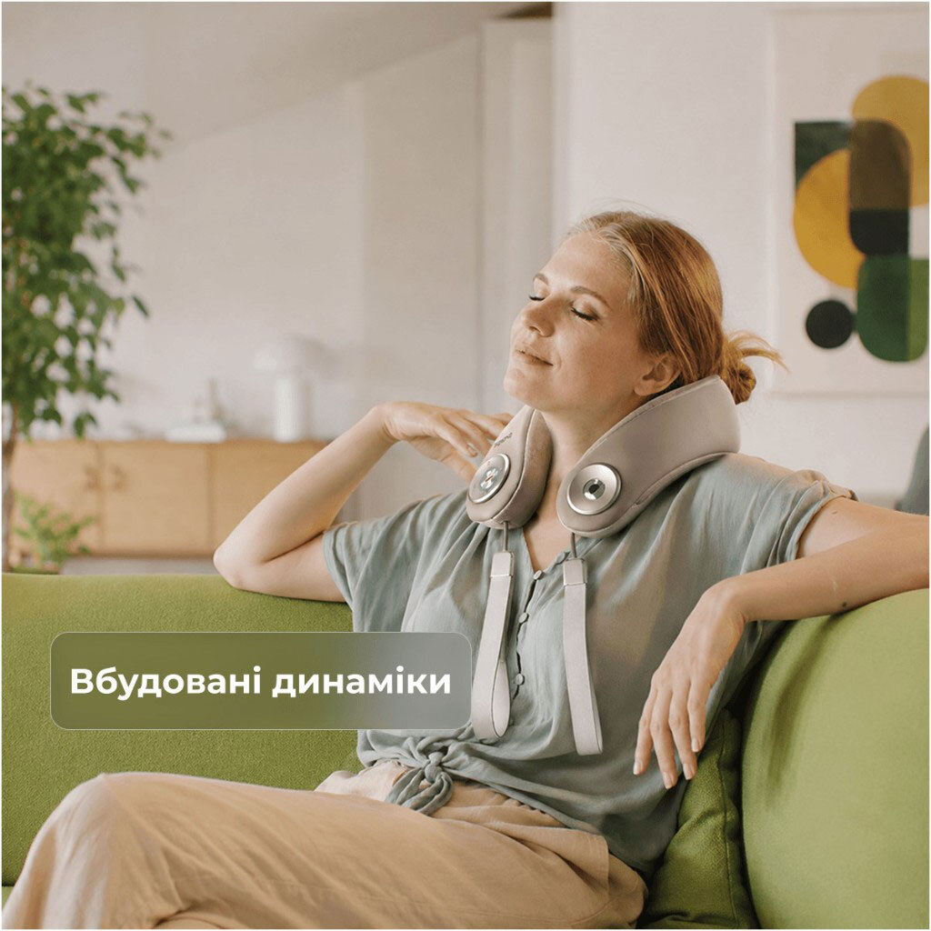 Массажер для шеи RENPHO U-Neck Mini R-L001-GY, Серый - № 5 Массажер для шеи RENPHO U-Neck Mini R-L001-GY, Серый - № 5