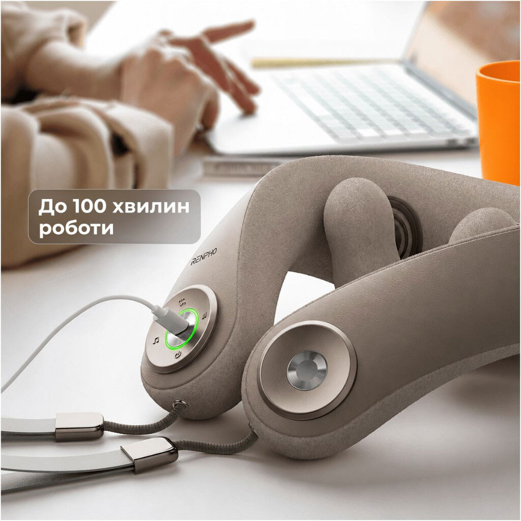 Массажер для шеи RENPHO U-Neck Mini R-L001-GY, Серый - № 9 Массажер для шеи RENPHO U-Neck Mini R-L001-GY, Серый - № 9