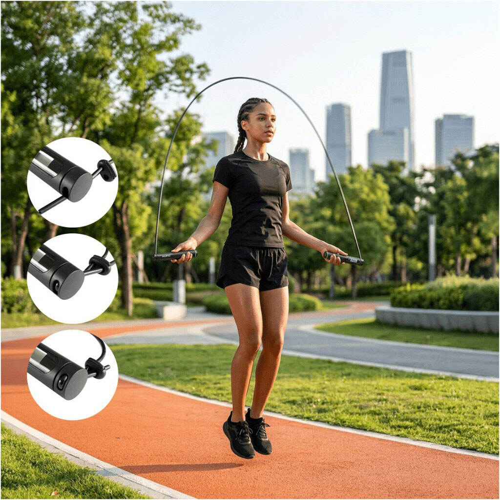 Умная скакалка RENPHO Jump R-Q008-BK, Черный - № 5 Умная скакалка RENPHO Jump R-Q008-BK, Черный - № 5