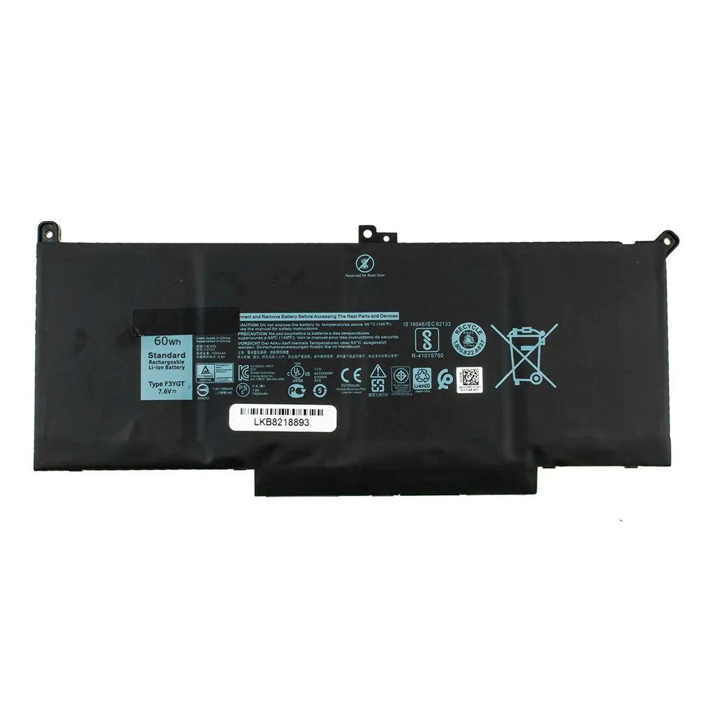 Аккумулятор Dell F3YGT, High quality, Черный - № 1 Аккумулятор Dell F3YGT, High quality, Черный - № 1