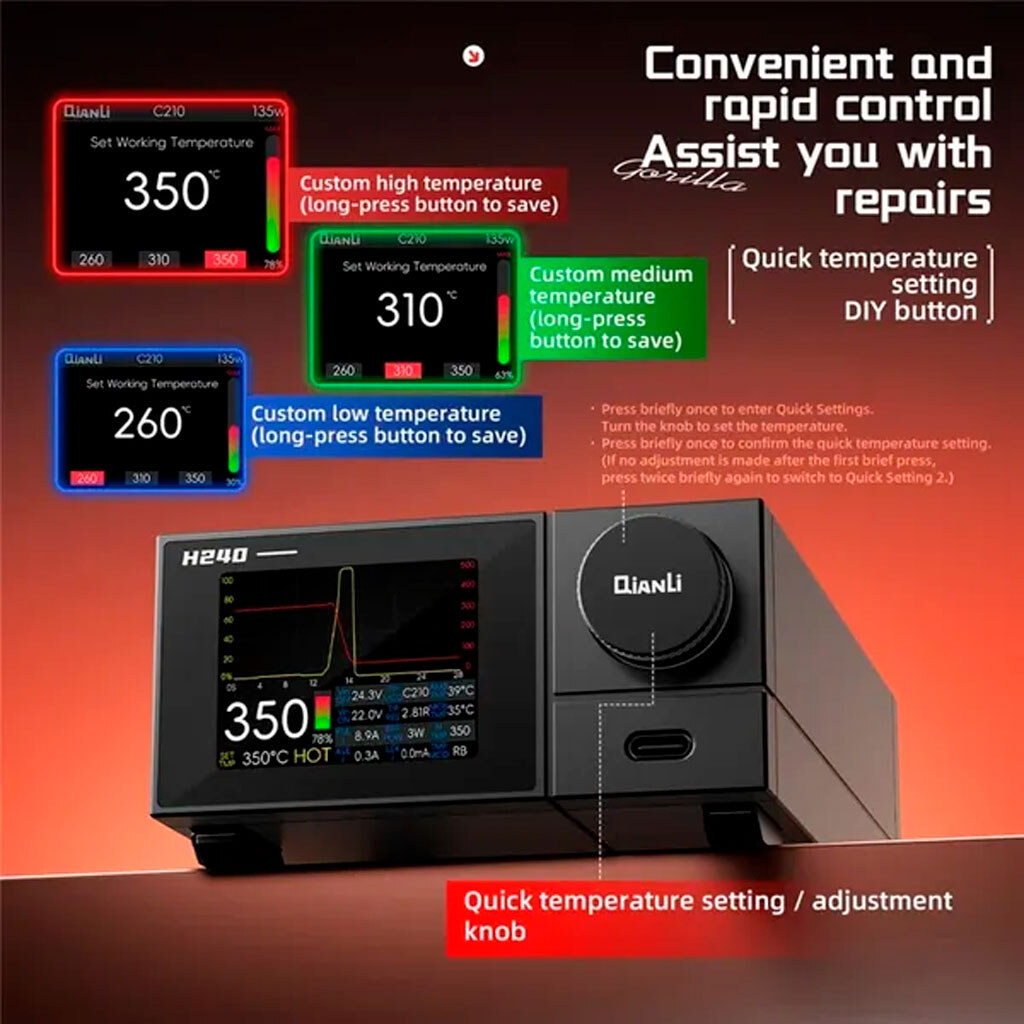 Паяльная станция Qianli H240 - № 5 Паяльная станция Qianli H240 - № 5