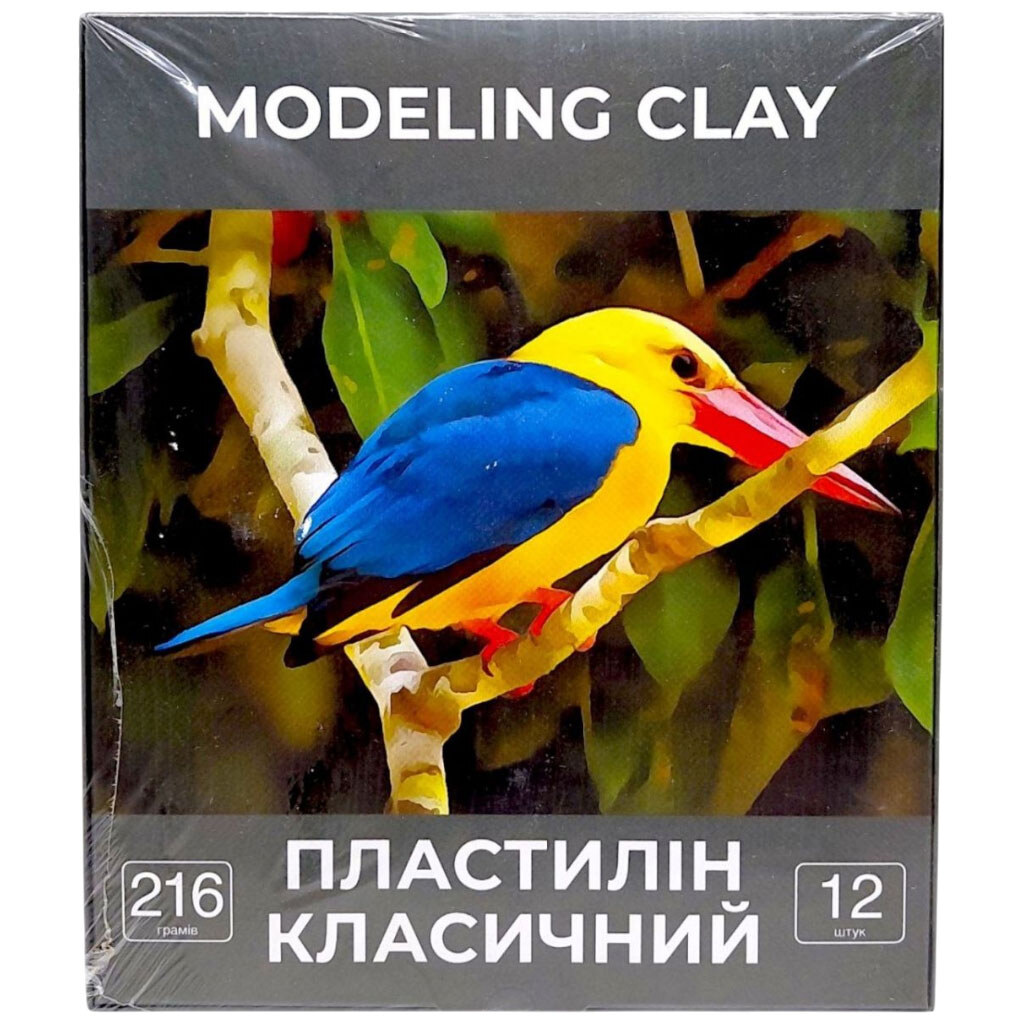 Пластилин, 12 цветов, 216 г, Mic - № 3 Пластилин, 12 цветов, 216 г, Mic - № 3