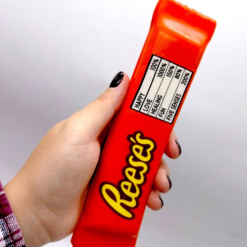 Сквиш-антистресс "Шоколадный батончик REESEʼS", Mic, Оранжевый - № 3 Сквиш-антистресс "Шоколадный батончик REESEʼS", Mic, Оранжевый - № 3