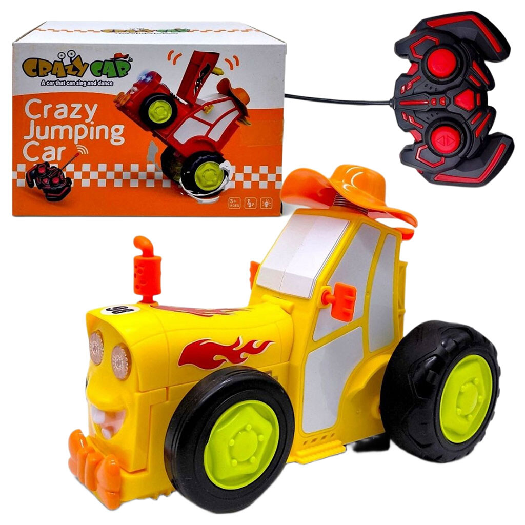 Трактор, танцующий на радиоуправлении "Crazy Car", Mic, Желтый - № 2 Трактор, танцующий на радиоуправлении "Crazy Car", Mic, Желтый - № 2