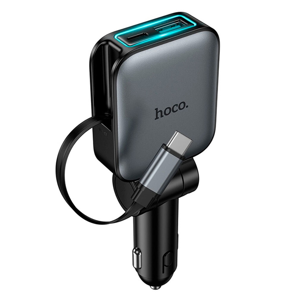 АЗУ Hoco Z67, Type-C, З кабелем, Сірий - № 1 АЗУ Hoco Z67, Type-C, З кабелем, Сірий - № 1