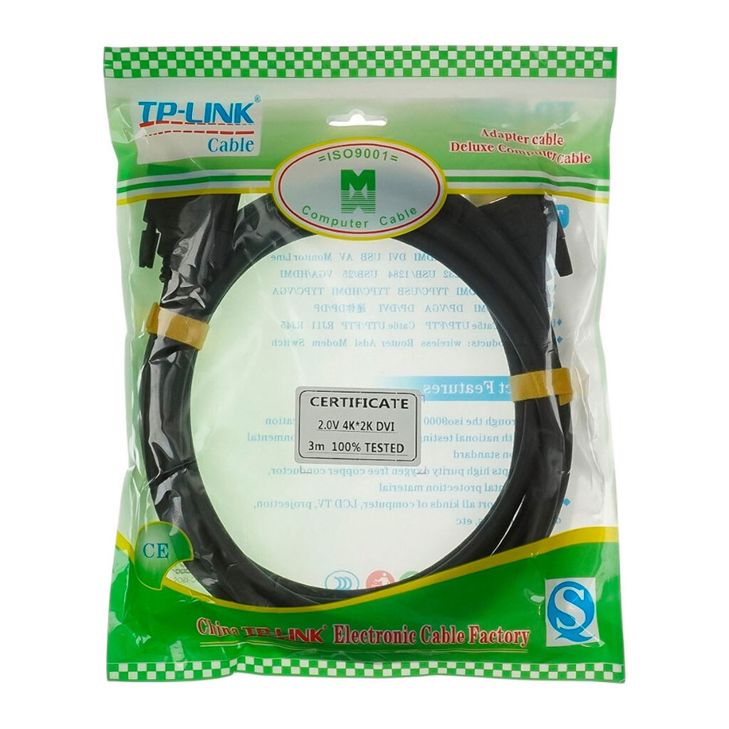 Кабель DVI, 3.0 м., Чорний - № 2 Кабель DVI, 3.0 м., Чорний - № 2