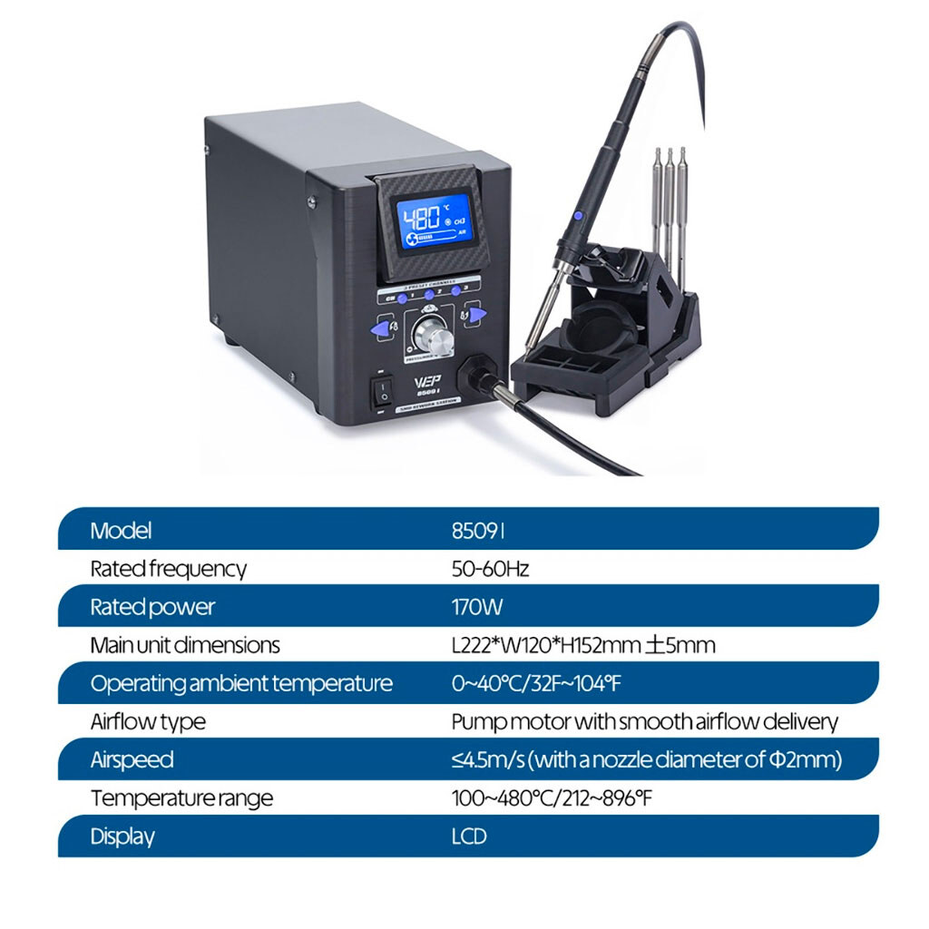 Паяльная станция WEP 8509-I - № 10 Паяльная станция WEP 8509-I - № 10