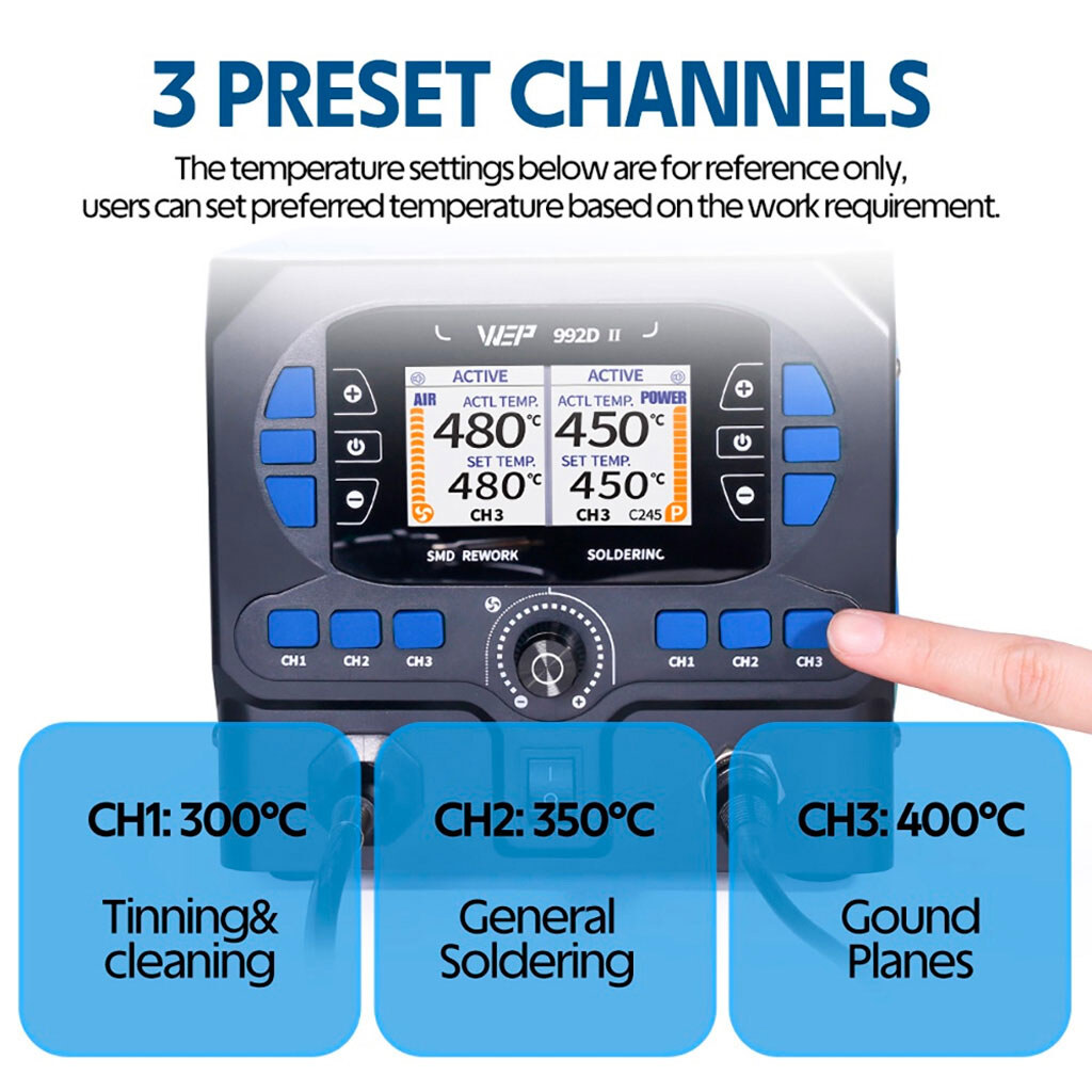 Паяльная станция WEP 992D-II - № 5 Паяльная станция WEP 992D-II - № 5