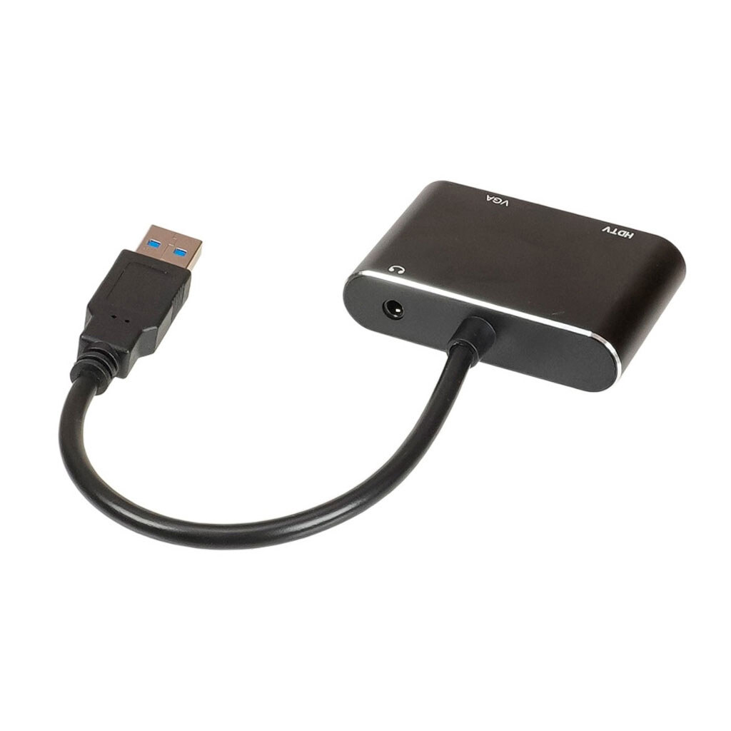 Адаптер, VGA, USB, HDMI, Чорний - № 2 Адаптер, VGA, USB, HDMI, Чорний - № 2