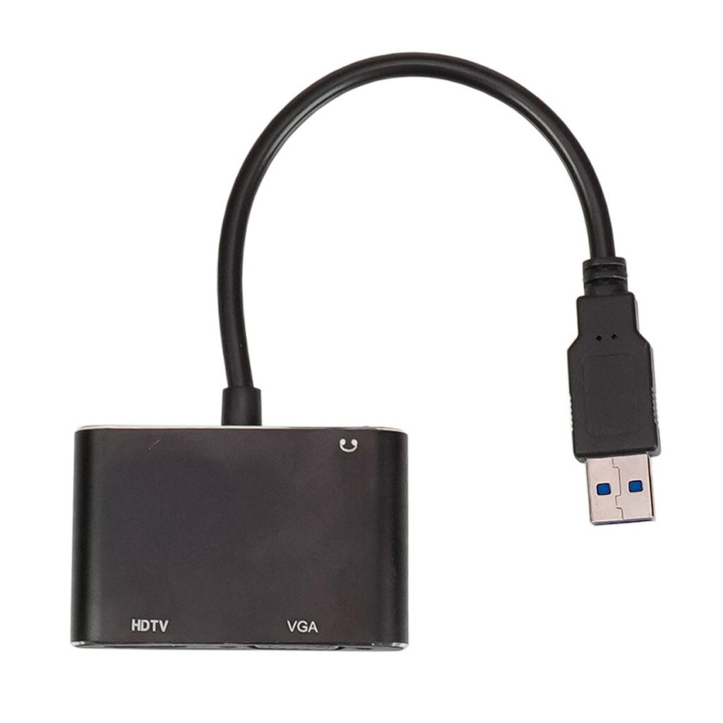 Адаптер, VGA, USB, HDMI, Чорний - № 3 Адаптер, VGA, USB, HDMI, Чорний - № 3