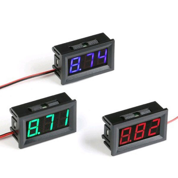 Вольтметр VD58-30V-GREEN-0.56 - № 1 Вольтметр VD58-30V-GREEN-0.56 - № 1