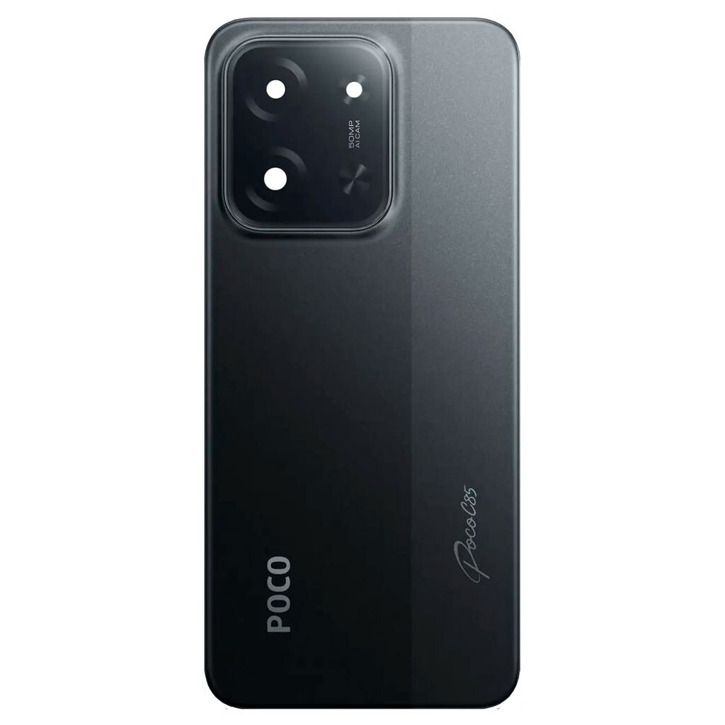 Задняя крышка Xiaomi Poco C85, High quality, Черный - № 1 Задняя крышка Xiaomi Poco C85, High quality, Черный - № 1