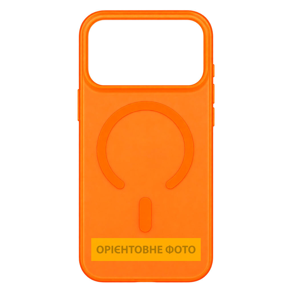 Чехол (накладка) Apple iPhone 16 Pro Max, Epik Matte Color, MagSafe, Оранжевый - № 1 Чехол (накладка) Apple iPhone 16 Pro Max, Epik Matte Color, MagSafe, Оранжевый - № 1