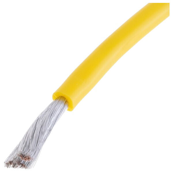 Силіконовий провід 11AWG, Жовтий - № 1 Силіконовий провід 11AWG, Жовтий - № 1