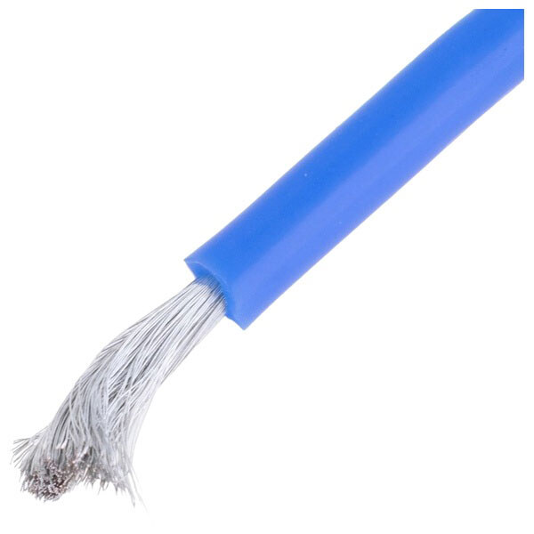 Силіконовий провід 9AWG, Синій - № 1 Силіконовий провід 9AWG, Синій - № 1