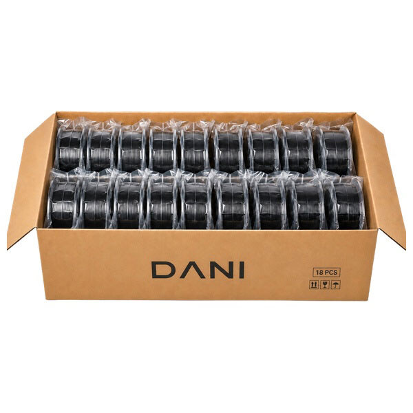 Пластик філамент DANI PETG Black P, Чорний - № 1 Пластик філамент DANI PETG Black P, Чорний - № 1