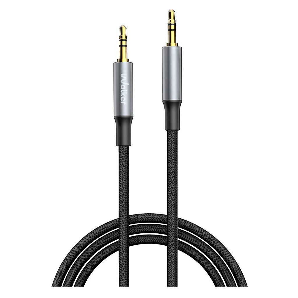 AUX кабель Walker A740, 1.0 м., 3.5 мм., Черный - № 1 AUX кабель Walker A740, 1.0 м., 3.5 мм., Черный - № 1