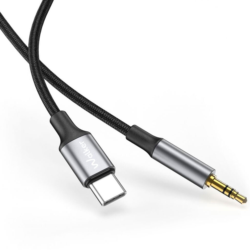 AUX кабель Walker A750, Type-C, 1.0 м., 3.5 мм., Черный - № 2 AUX кабель Walker A750, Type-C, 1.0 м., 3.5 мм., Черный - № 2