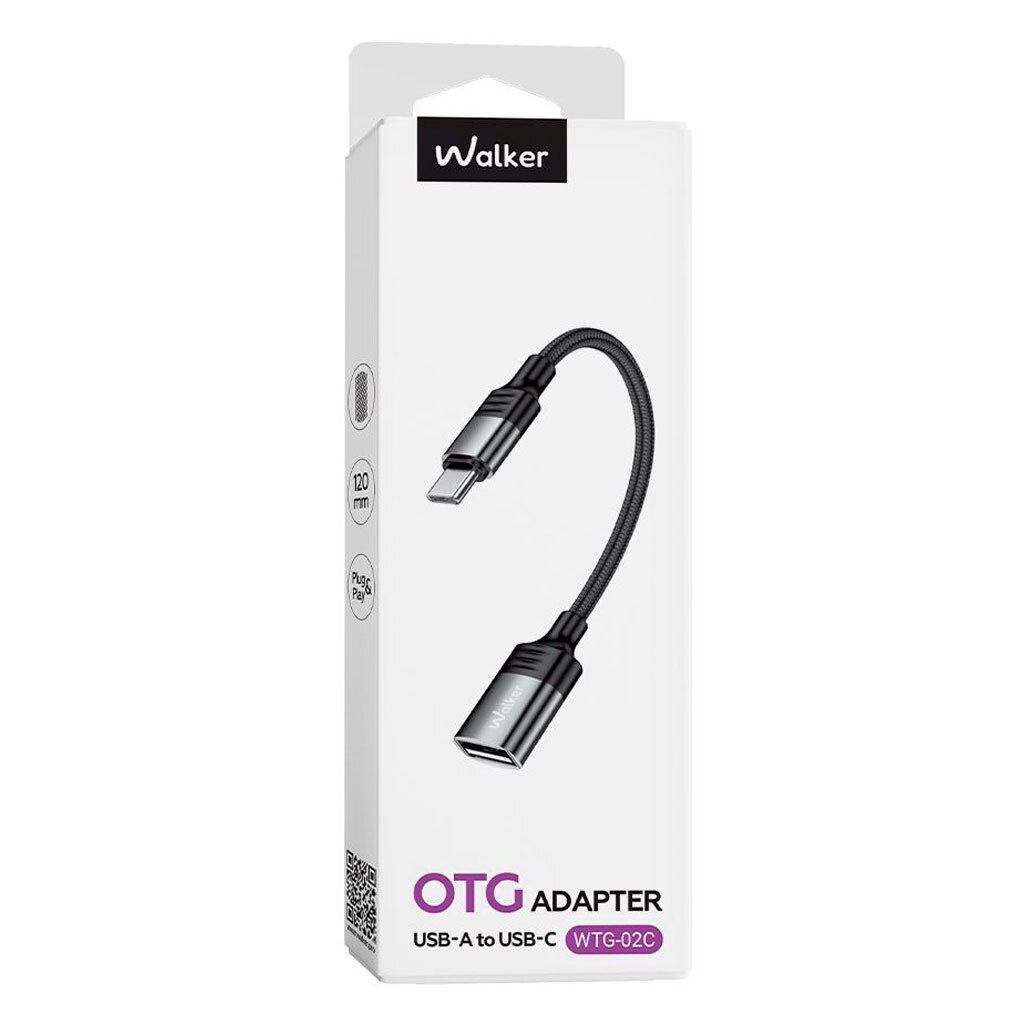 OTG Walker WTG-02C, Type-C, USB, Сірий - № 6 OTG Walker WTG-02C, Type-C, USB, Сірий - № 6