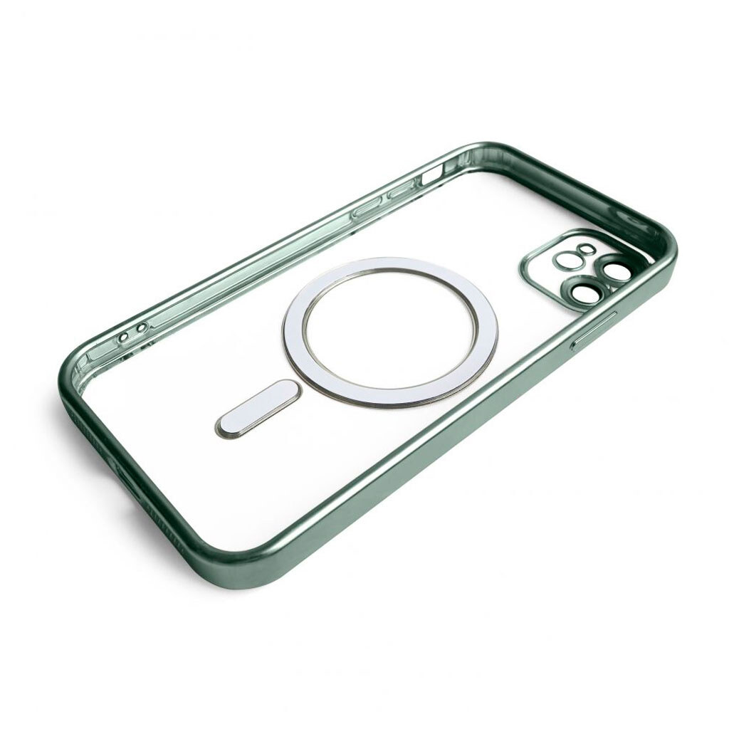 Чехол (накладка) Apple iPhone 11, Metallic Full Camera, MagSafe, Green Matte, Зеленый - № 3 Чехол (накладка) Apple iPhone 11, Metallic Full Camera, MagSafe, Green Matte, Зеленый - № 3