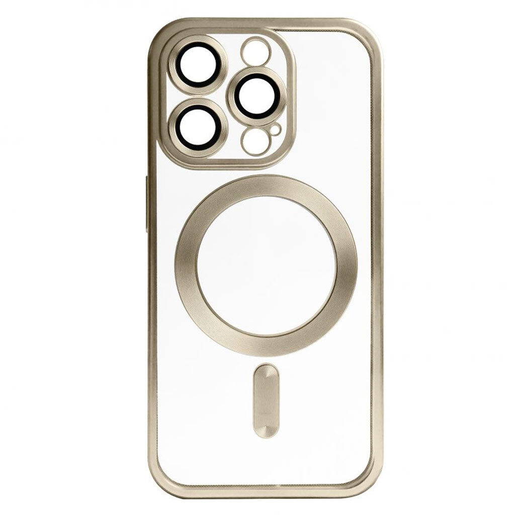 Чехол (накладка) Apple iPhone 13 Pro, Metallic Full Camera, MagSafe, Gold Matte, Золотой - № 1 Чехол (накладка) Apple iPhone 13 Pro, Metallic Full Camera, MagSafe, Gold Matte, Золотой - № 1
