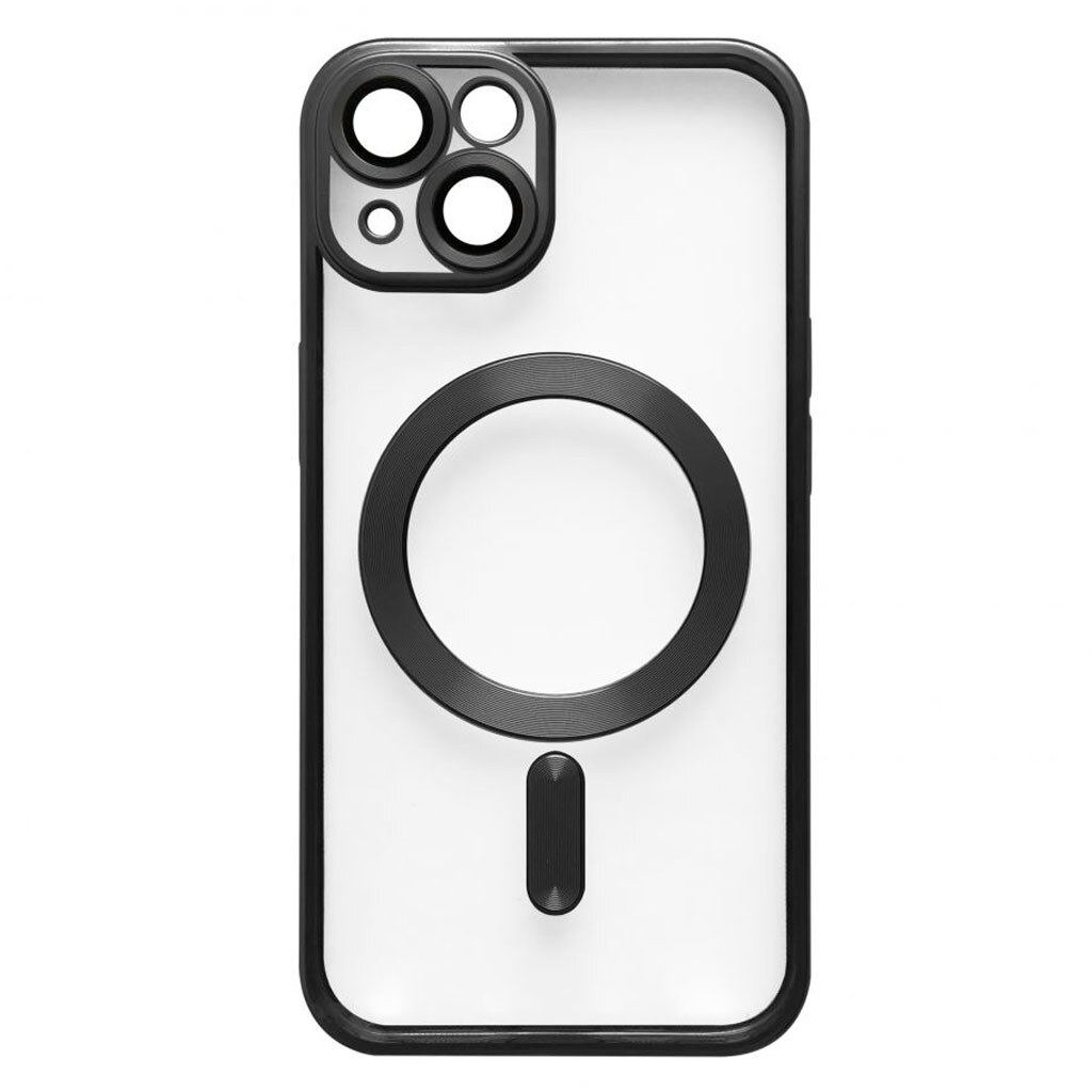 Чехол (накладка) Apple iPhone 14, Metallic Full Camera, MagSafe, Black Matte, Черный - № 1 Чехол (накладка) Apple iPhone 14, Metallic Full Camera, MagSafe, Black Matte, Черный - № 1