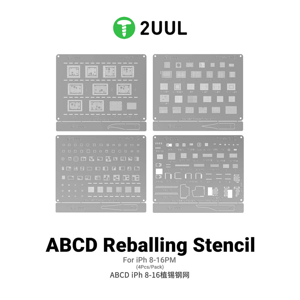 Трафарет 2UUL BG01 ABCD - № 2 Трафарет 2UUL BG01 ABCD - № 2