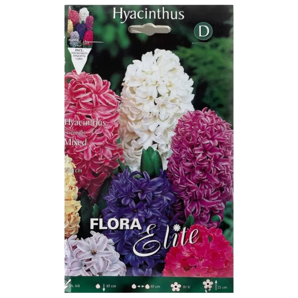 Луковицы цветов Flora Elite Гиацинт Mixed, 3 шт. - № 1 Луковицы цветов Flora Elite Гиацинт Mixed, 3 шт. - № 1