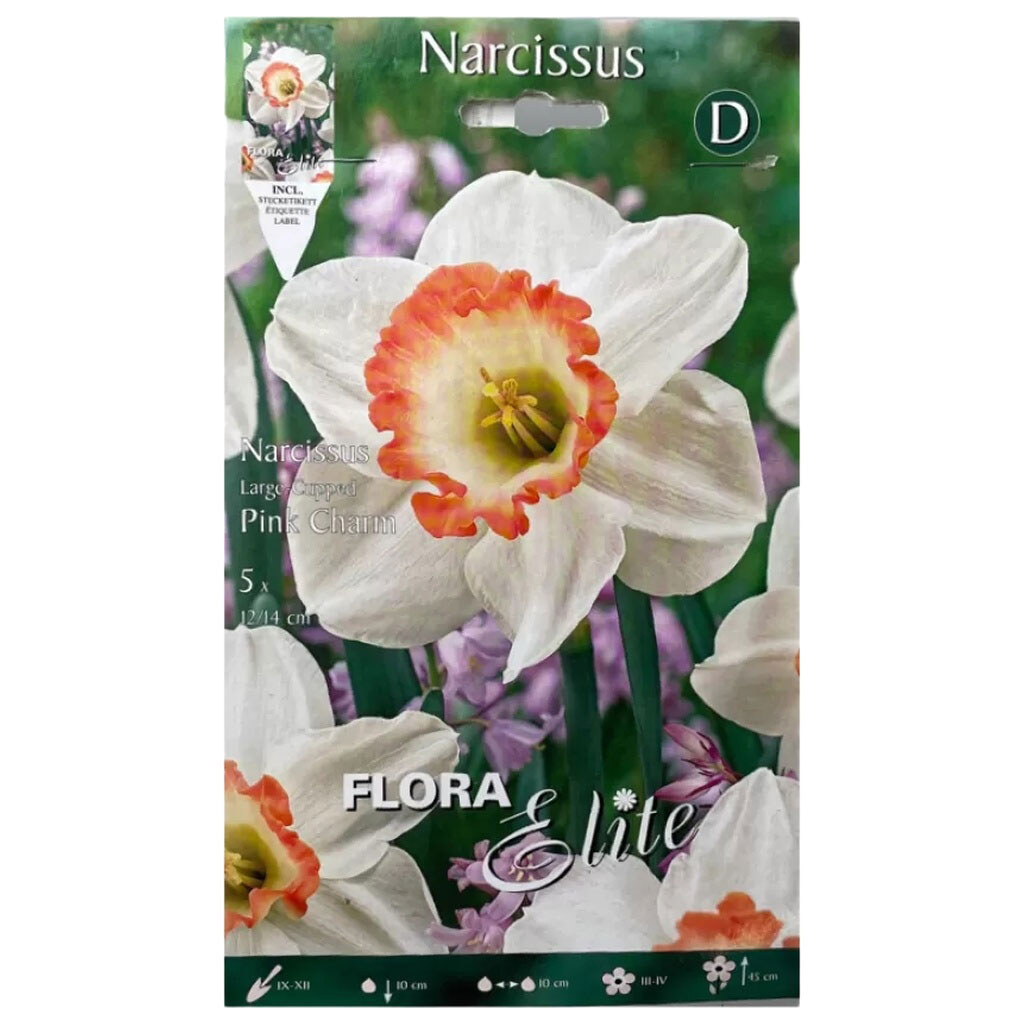 Луковицы цветов Flora Elite Нарцисс Pink Charm, 5 шт. - № 1 Луковицы цветов Flora Elite Нарцисс Pink Charm, 5 шт. - № 1