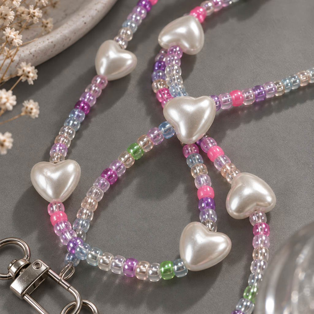 Ремешок Pearl Heart, Белый - № 4 Ремешок Pearl Heart, Белый - № 4