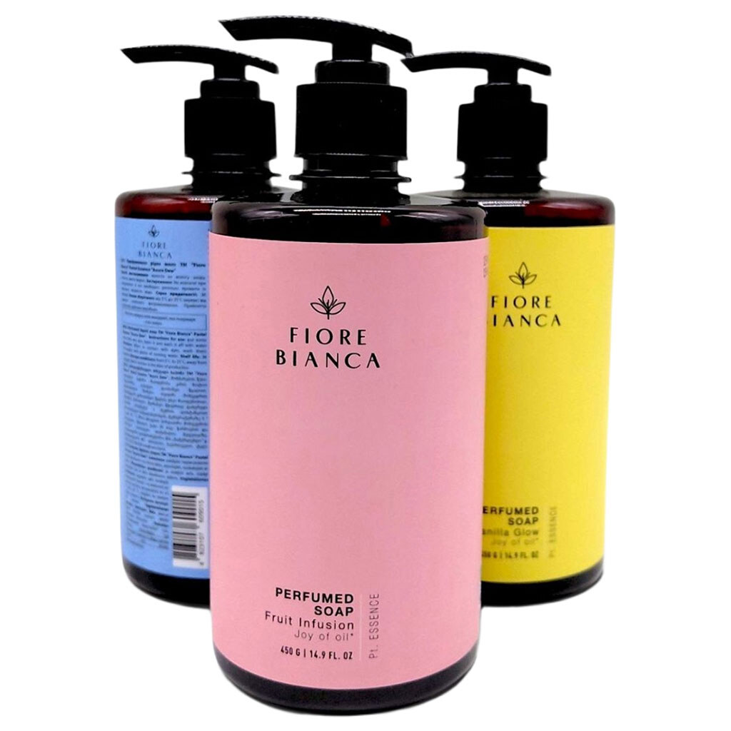 Жидкое мыло Fiore Bianca "Pastel Essence Azure Dew", 450 мл - № 2 Жидкое мыло Fiore Bianca "Pastel Essence Azure Dew", 450 мл - № 2