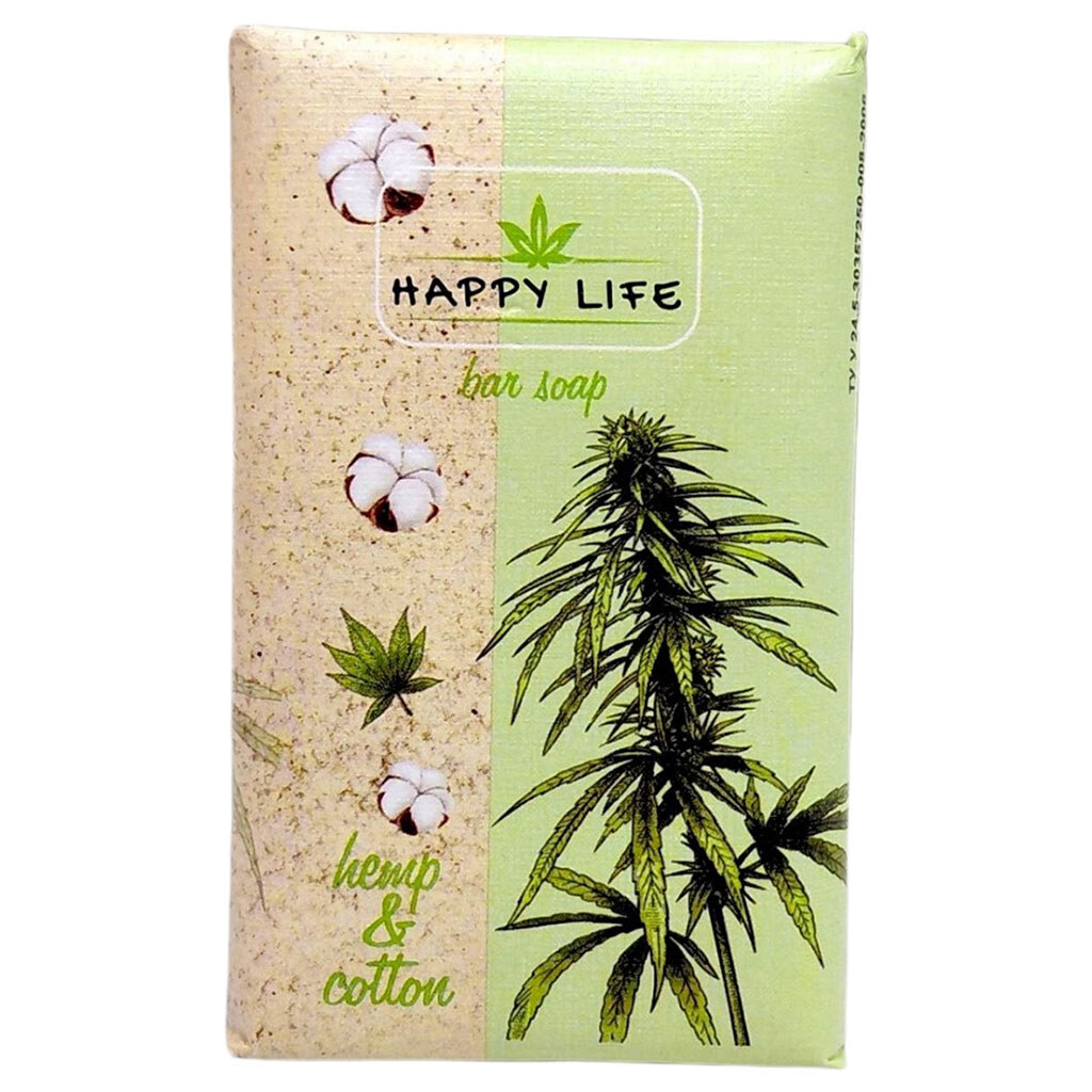 Мыло Happy Life "Конопля и хлопок", 180гр - № 1 Мыло Happy Life "Конопля и хлопок", 180гр - № 1