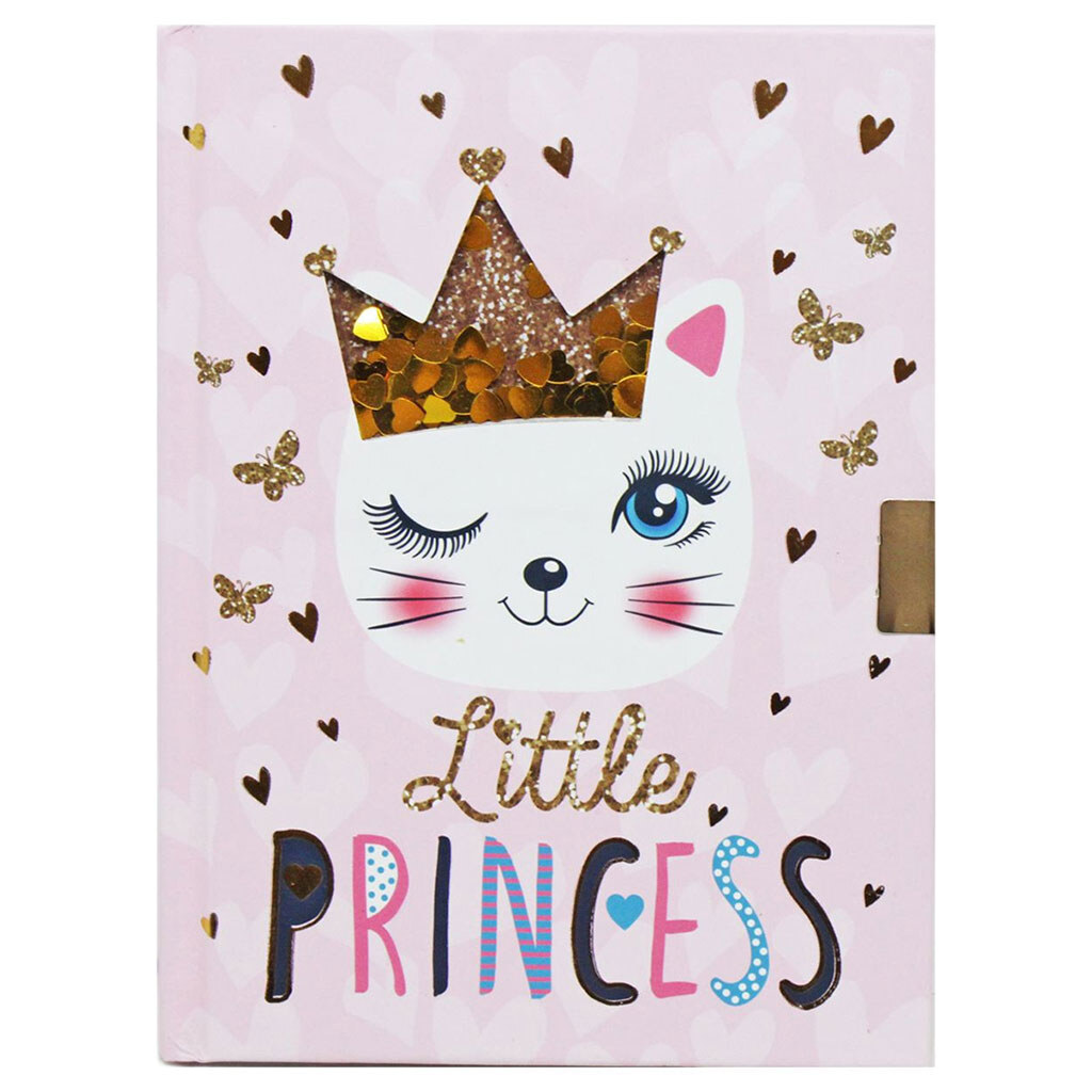 Блокнот детский на замочке "Киса принцесса", Malevaro, Розовый - № 1 Блокнот детский на замочке "Киса принцесса", Malevaro, Розовый - № 1
