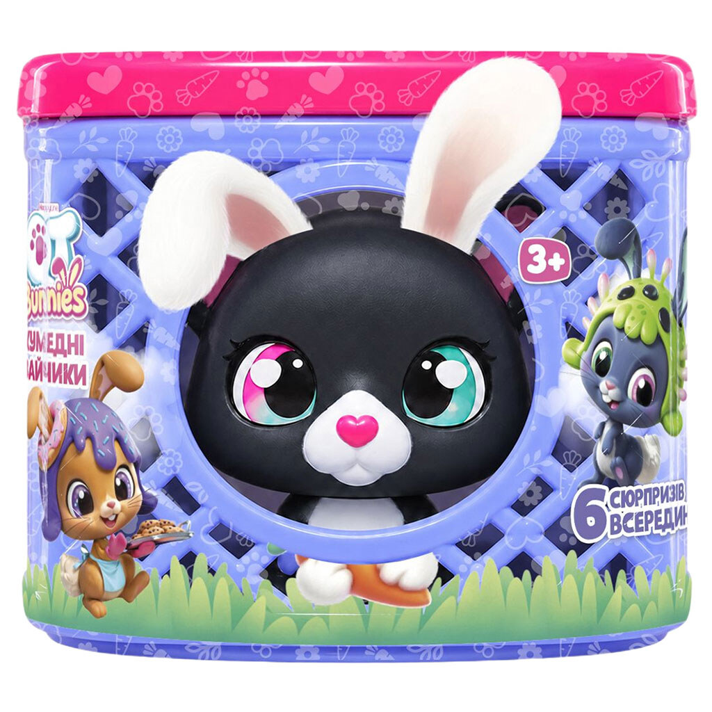 Игровой набор "ЗАЙЧИК КОМЕТ", QT Bunnies, Черный - № 2 Игровой набор "ЗАЙЧИК КОМЕТ", QT Bunnies, Черный - № 2
