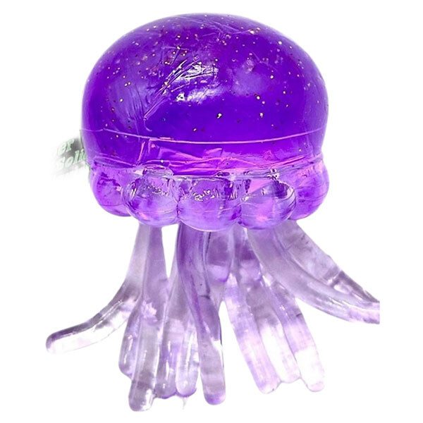 Игрушка-антистресс "Медуза: NeeDoh Jelly Squish Glow", 10 см, Mic, Сиреневый - № 1 Игрушка-антистресс "Медуза: NeeDoh Jelly Squish Glow", 10 см, Mic, Сиреневый - № 1