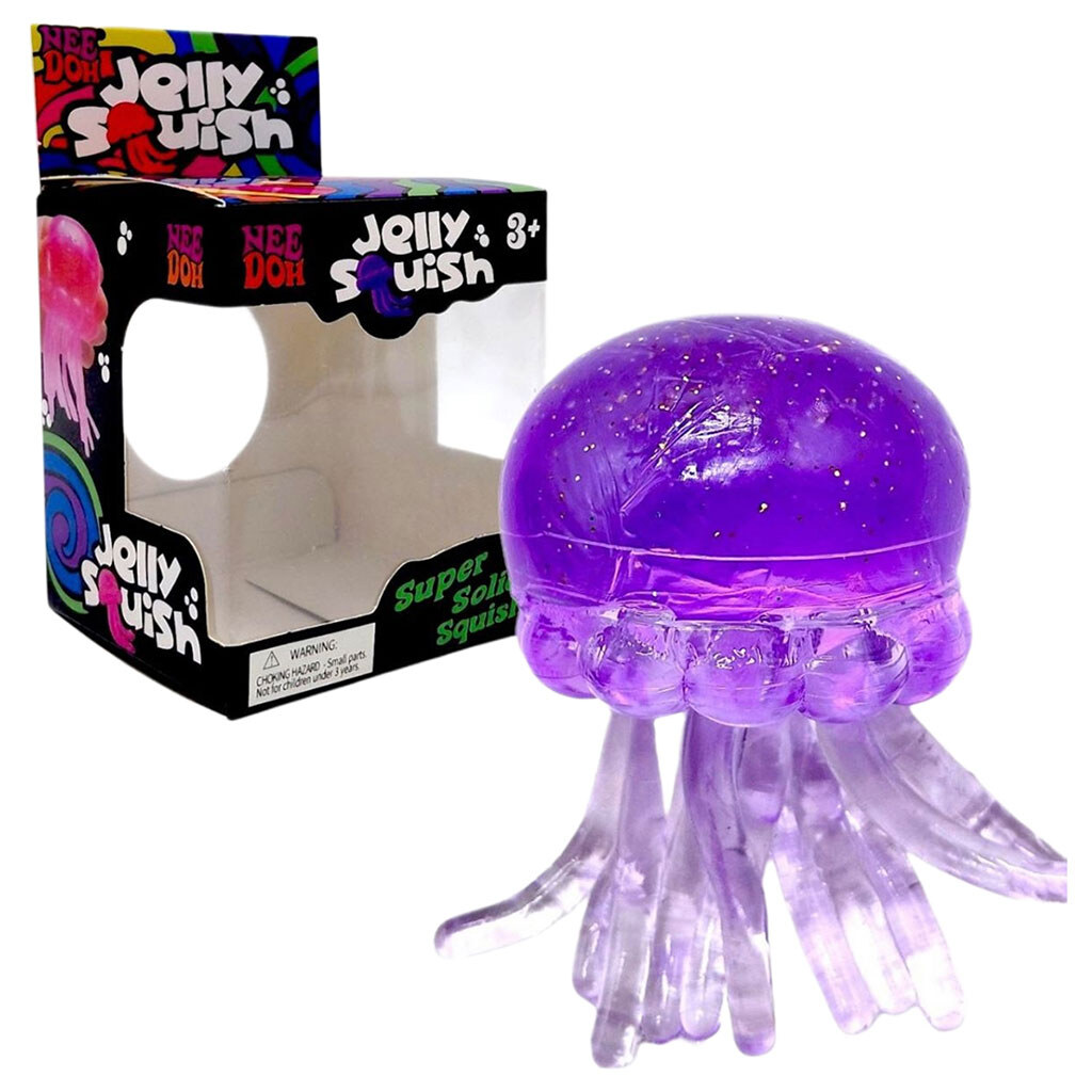 Игрушка-антистресс "Медуза: NeeDoh Jelly Squish Glow", 10 см, Mic, Сиреневый - № 2 Игрушка-антистресс "Медуза: NeeDoh Jelly Squish Glow", 10 см, Mic, Сиреневый - № 2