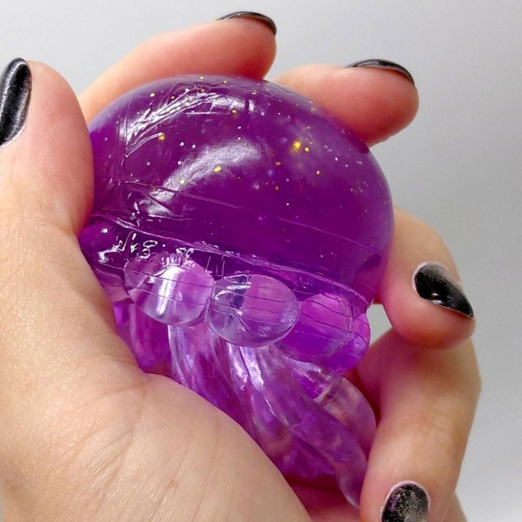 Игрушка-антистресс "Медуза: NeeDoh Jelly Squish Glow", 10 см, Mic, Сиреневый - № 3 Игрушка-антистресс "Медуза: NeeDoh Jelly Squish Glow", 10 см, Mic, Сиреневый - № 3