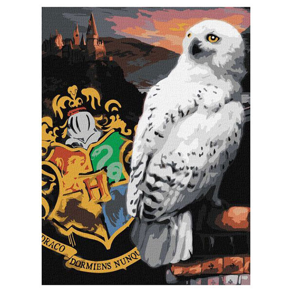 Картина по номерам "Harry Potter: Гедвига и Хогвартс", Ідейка - № 1 Картина по номерам "Harry Potter: Гедвига и Хогвартс", Ідейка - № 1
