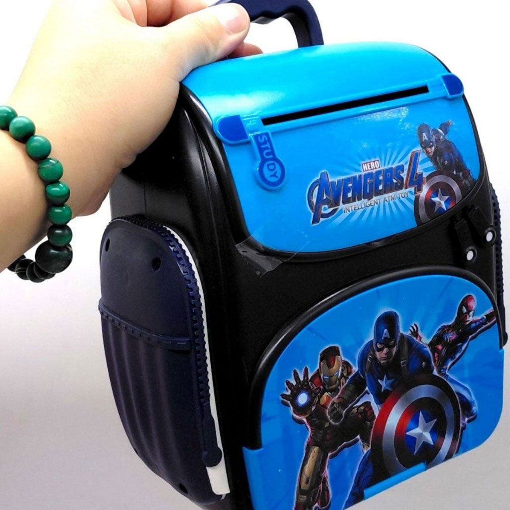 Сейф “Рюкзак: Avengers", с подсветкой, имитация сканирования отпечатка, Mic, Черный - № 4 Сейф “Рюкзак: Avengers", с подсветкой, имитация сканирования отпечатка, Mic, Черный - № 4
