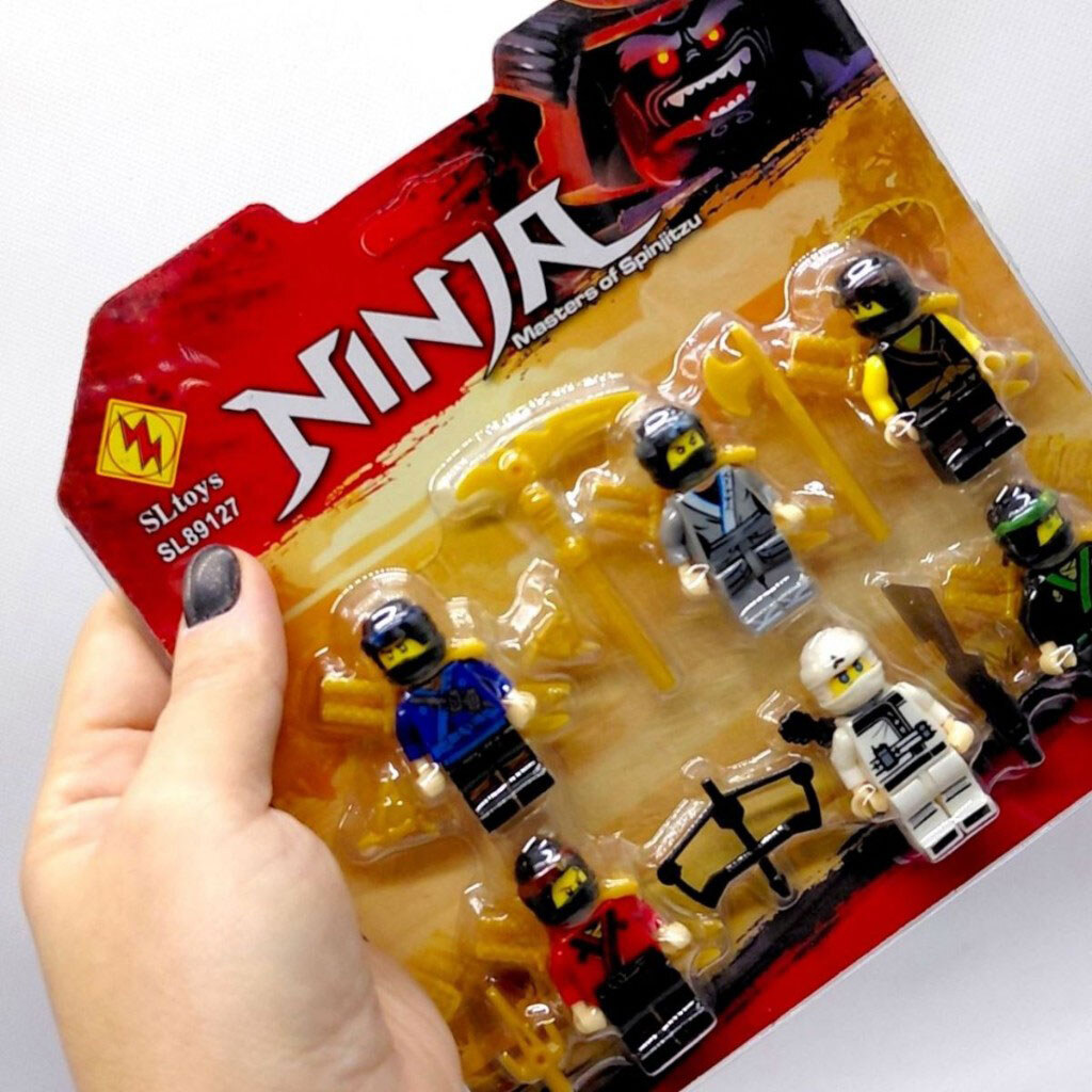 Фігурка мультгероїв "Ninja", 6 фігурок, на планшетці 18x17,2см, Mic - № 2 Фігурка мультгероїв "Ninja", 6 фігурок, на планшетці 18x17,2см, Mic - № 2