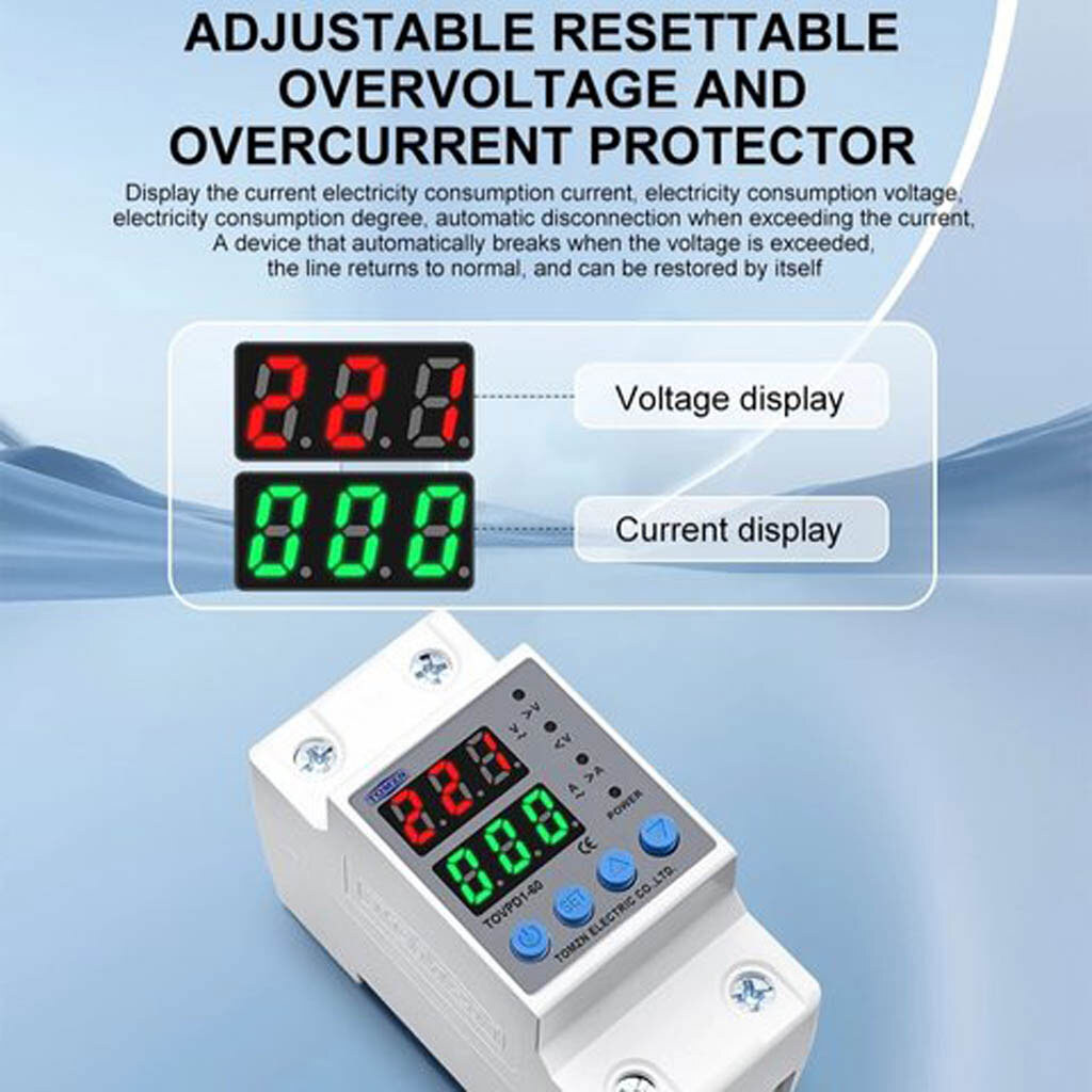 Реле контролю напруги TOMZN TOVPD1-60 - № 7 Реле контролю напруги TOMZN TOVPD1-60 - № 7