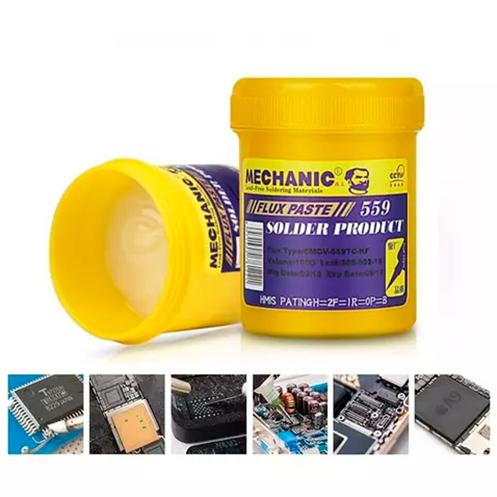 Флюс-паста Mechanic CMOV-559TC-HF, 100 мл. - № 3 Флюс-паста Mechanic CMOV-559TC-HF, 100 мл. - № 3