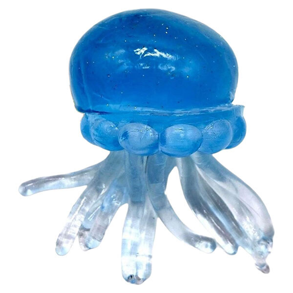Игрушка-антистресс "Медуза: NeeDoh Jelly Squish Glow", 10 см, Mic, Синий - № 1 Игрушка-антистресс "Медуза: NeeDoh Jelly Squish Glow", 10 см, Mic, Синий - № 1