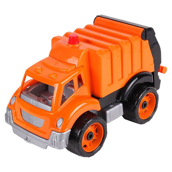 Машинка пластиковая "Мусоровоз", Technok Toys, Оранжевый - № 1 Машинка пластиковая "Мусоровоз", Technok Toys, Оранжевый - № 1