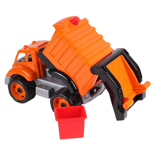 Машинка пластиковая "Мусоровоз", Technok Toys, Оранжевый - № 3 Машинка пластиковая "Мусоровоз", Technok Toys, Оранжевый - № 3
