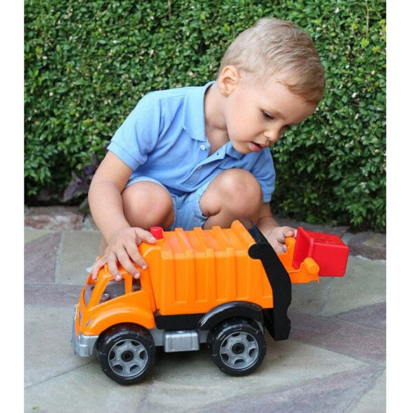 Машинка пластиковая "Мусоровоз", Technok Toys, Оранжевый - № 5 Машинка пластиковая "Мусоровоз", Technok Toys, Оранжевый - № 5
