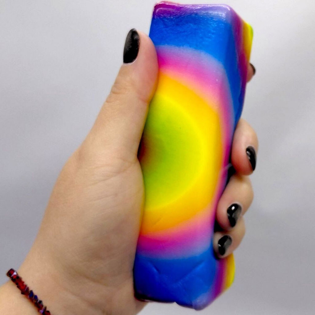 Сквиш-антистресс "Масло Радужное", 14cm, Mic - № 2 Сквиш-антистресс "Масло Радужное", 14cm, Mic - № 2