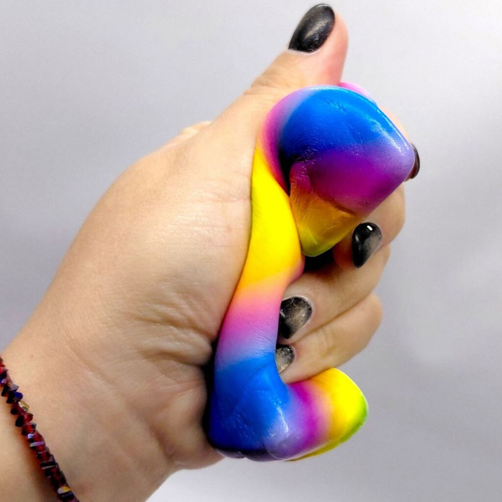 Сквиш-антистресс "Масло Радужное", 14cm, Mic - № 3 Сквиш-антистресс "Масло Радужное", 14cm, Mic - № 3