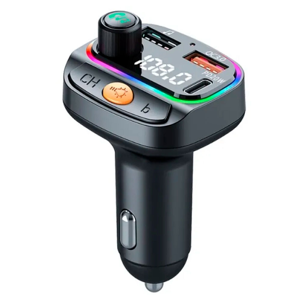 FM модулятор WiWU Wi-QC031, Чорний - № 1 FM модулятор WiWU Wi-QC031, Чорний - № 1